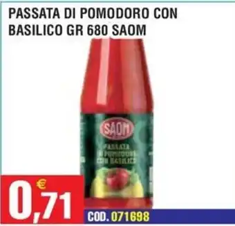 Immenso Cash Passata di pomodoro con basilico SAOM offerta