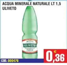 Immenso Cash Acqua minerale naturale Uliveto offerta