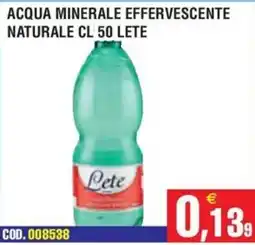 Immenso Cash Acqua minerale effervescente naturale Lete offerta