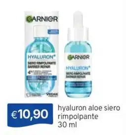 Sirene Blu Garnier hyaluron aloe siero rimpolpante offerta