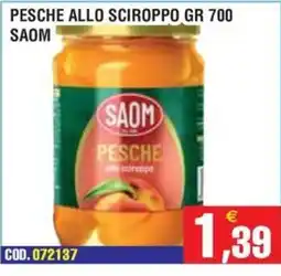 Immenso Cash Pesche allo sciroppo Saom offerta