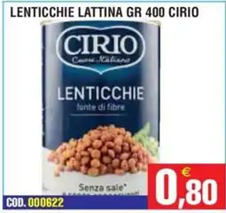 Immenso Cash Lenticchie Cirio offerta