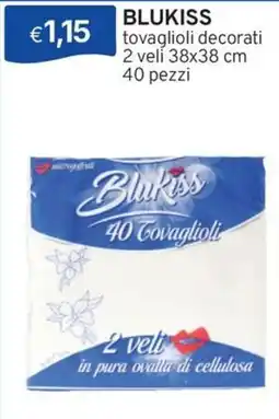 Sirene Blu Blukiss tovaglioli decorati offerta