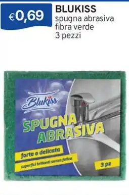 Sirene Blu Blukiss spugna abrasiva fibra verde offerta