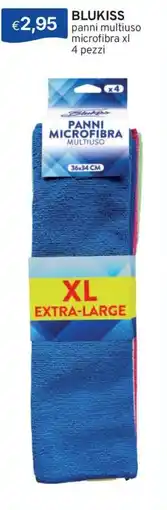 Sirene Blu Blukiss panni microfibra multiuso offerta