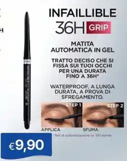 Sirene Blu Infailibile 36H Grip matita automatica in gel offerta