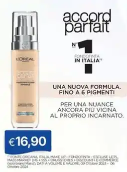 Sirene Blu L'Oréal Accord Parfait fondotinta offerta