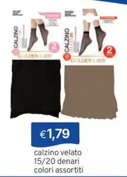 Sirene Blu calzino velato Golden Lady offerta