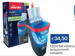 Sirene Blu Vileda h2pro flat sistema lavapavimenti offerta