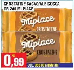 Immenso Cash Mipiace crostatine cacao/albicocca offerta