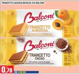 Immenso Cash Trancetto albicocca Balconi offerta