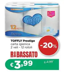 La Saponeria Toffly Prestige carta igienica 2 veli offerta