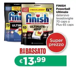 La Saponeria Finish Powerball Ultimate detergente lavastoviglie offerta