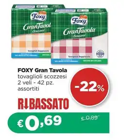La Saponeria Foxy Gran Tavola tovaglioli scozzesi offerta