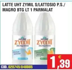 Immenso Cash Latte UHT Zymil S/Lattosio P.S./Magro BTG LT 1 Parmalat offerta