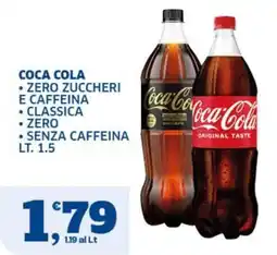 Ok Sigma Coca Cola Zero Zucchero e Caffeina offerta