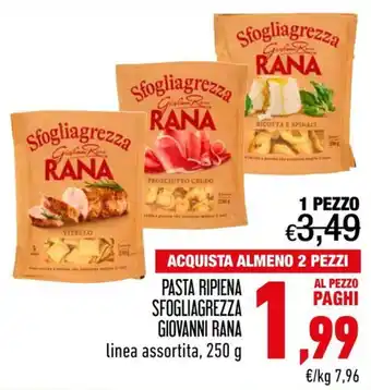 Pasta ripiena sfogliagrezza Giovanni Rana