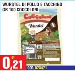 Immenso Cash Wurstel di pollo e tacchino Coccoloni offerta