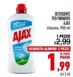 Spesa Facile Conad Detergente per pavimenti Ajax classico offerta