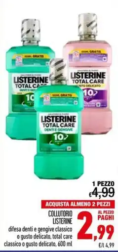 Spesa Facile Conad Collutorio Listerine offerta
