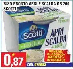 Immenso Cash Riso pronto Scotti offerta
