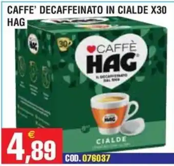 Caffè decaffeinato in cialde Hag
