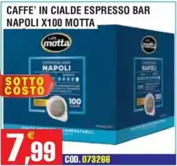 Immenso Cash Caffè in cialde espresso bar napoli motta offerta