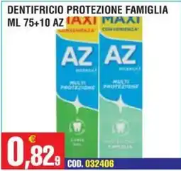 Immenso Cash Dentifricio protezione famiglia AZ offerta