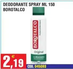 Immenso Cash Deodorante spray Borotalco offerta