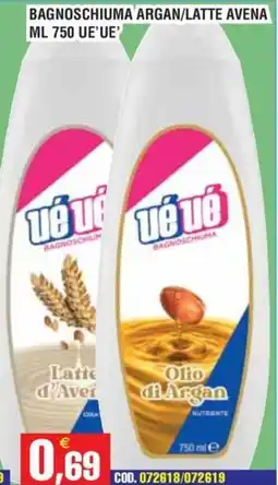 Immenso Cash uévé bagносchiuma argan/latte avena offerta