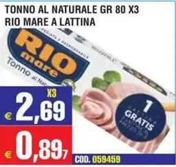 Immenso Cash Tonno al Naturale Rio Mare offerta