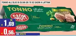 Immenso Cash Tonno all'olio d'oliva Pinna Gialla Saom offerta