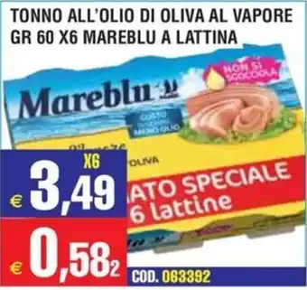 Tonno all'olio di oliva al vapore Mareblu