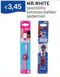 Sirene Blu spazzolino luminoso barbie/spiderman offerta