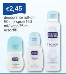 Sirene Blu deodorante roll-on Neutro Roberts offerta
