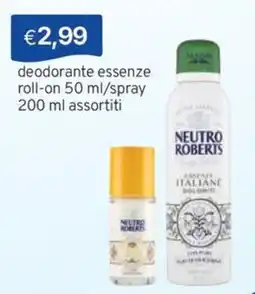 Sirene Blu deodorante essenze Neutro Roberts offerta