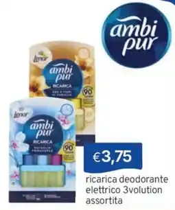 Sirene Blu ambipur ricarica deodorante elettrico 3volution offerta