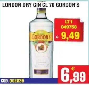 Immenso Cash London Dry Gin Gordon's offerta