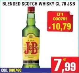 Immenso Cash Blended Scotch Whisky J&B offerta