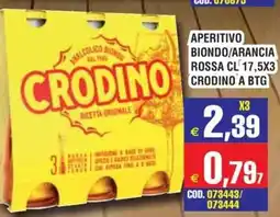 Immenso Cash Aperitivo biondo/arancia rossa crodino offerta