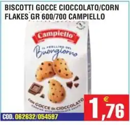 Immenso Cash Biscotti gocce cioccolato/corn flakes Campiello offerta