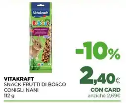 L´Isola dei Tesori Vitakraft Snack Frutti di Bosco Conigli Nani offerta