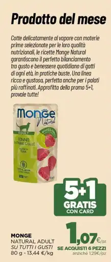 L´Isola dei Tesori Monge Natural Adult Tonno a Pinne Gialle offerta