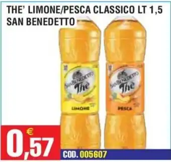 Immenso Cash The' limone/pesca classico San Benedetto offerta