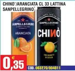 Immenso Cash Chino' aranciata Sanpellegrino offerta