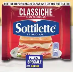 Immenso Cash Fettine di formaggio classiche Sottilette offerta