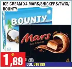 Immenso Cash Ice cream x4 Mars/Snickers/Twix/Bounty offerta