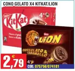 Immenso Cash Cono gelato x4 KitKat/Lion offerta