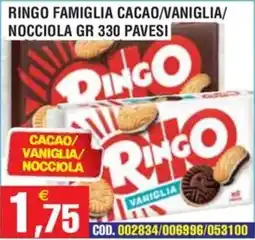 Immenso Cash Ringo famiglia cacao/vaniglia/nocciola offerta