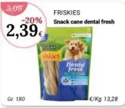 Re Mercato Lucrezia Friskies Snack cane dental fresh offerta